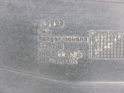 2000 Audi TT Mk1 / 8N - Fuel Tank Splash Shield Under Car Skid Plate Panel 8N0825213D2
